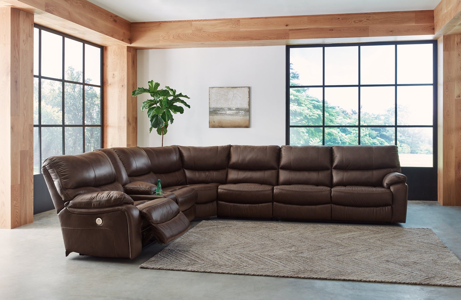 Family Circle Power Reclining Sectional - Half Price Furniture