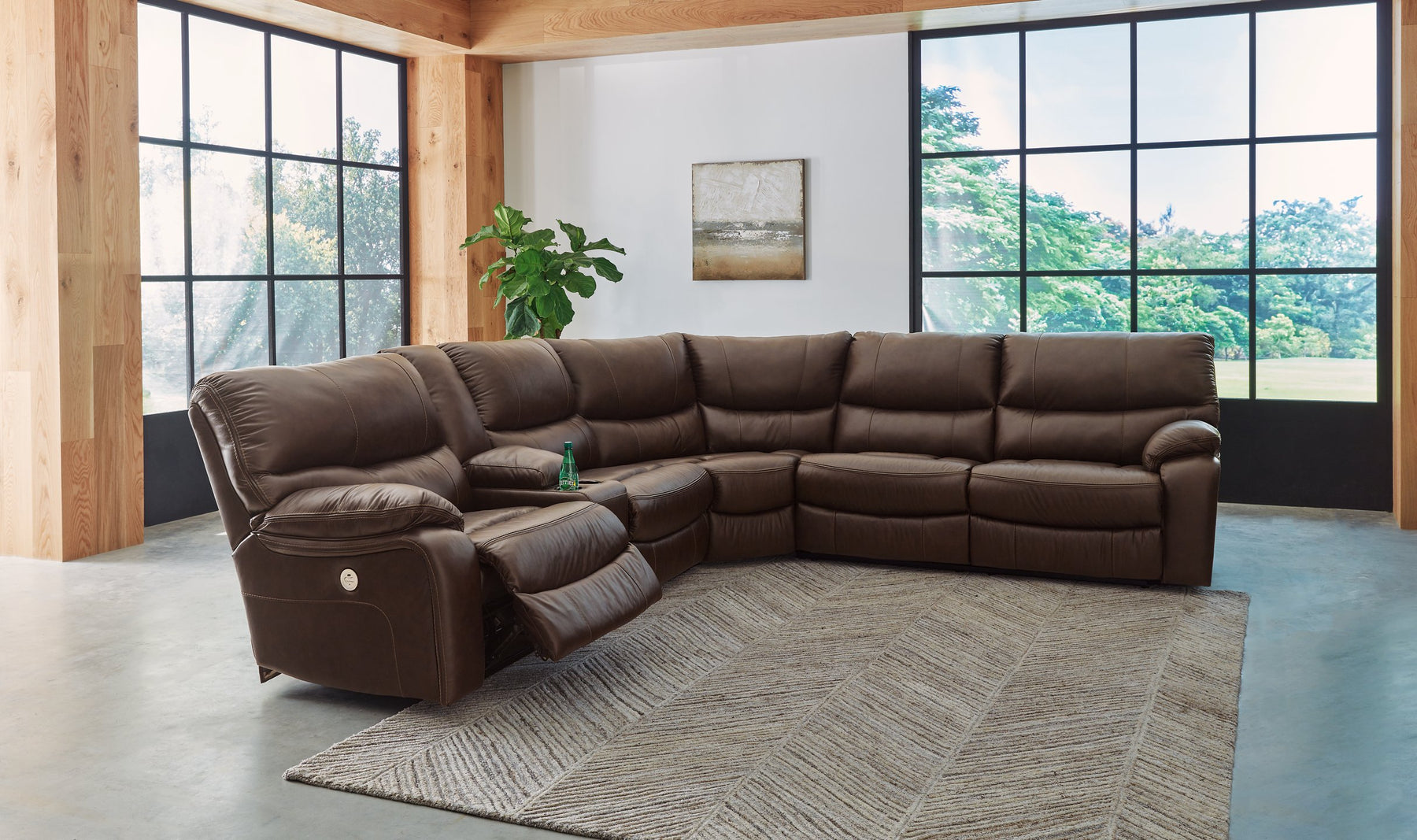 Family Circle Power Reclining Sectional - Half Price Furniture