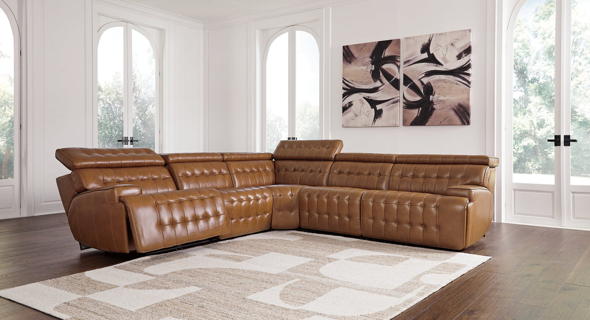 Temmpton Power Reclining Sectional - Half Price Furniture