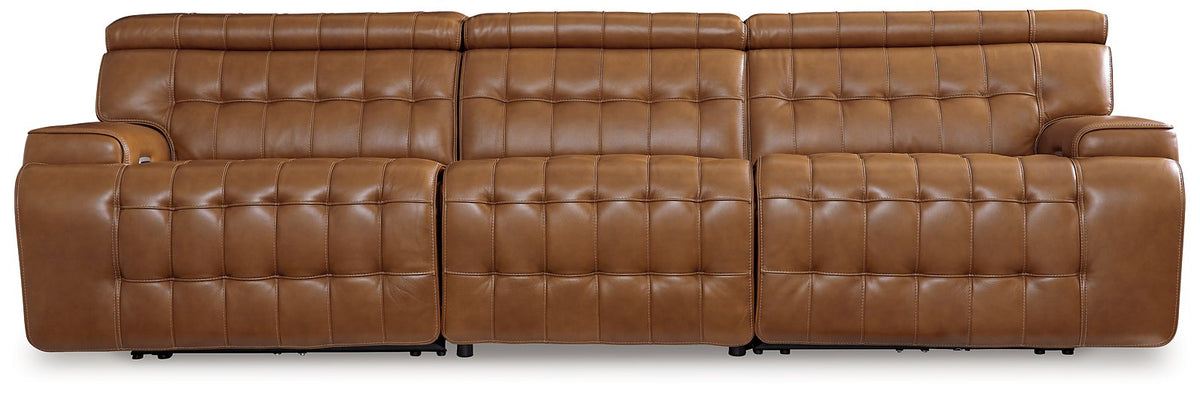 Temmpton Power Reclining Sectional Sofa Half Price Furniture