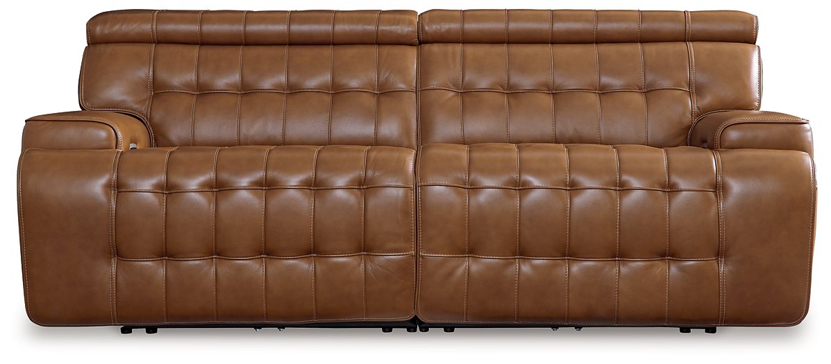 Temmpton Power Reclining Sectional Loveseat Half Price Furniture