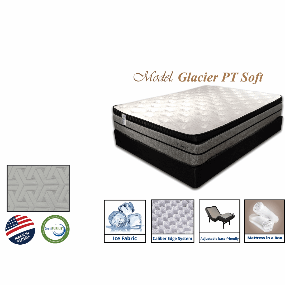 Glacier Pillow Top Mattress Collection Glacier Pillow Top Mattress Collectionavailble  queen king full twin  Half Price Furniture