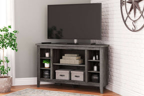 Arlenbry Corner TV Stand with Electric Fireplace - Half Price Furniture