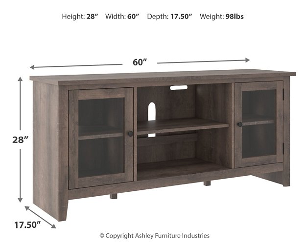 Arlenbry 60" TV Stand with Electric Fireplace - Half Price Furniture