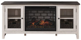 Dorrinson 60" TV Stand with Electric Fireplace Half Price Furniture