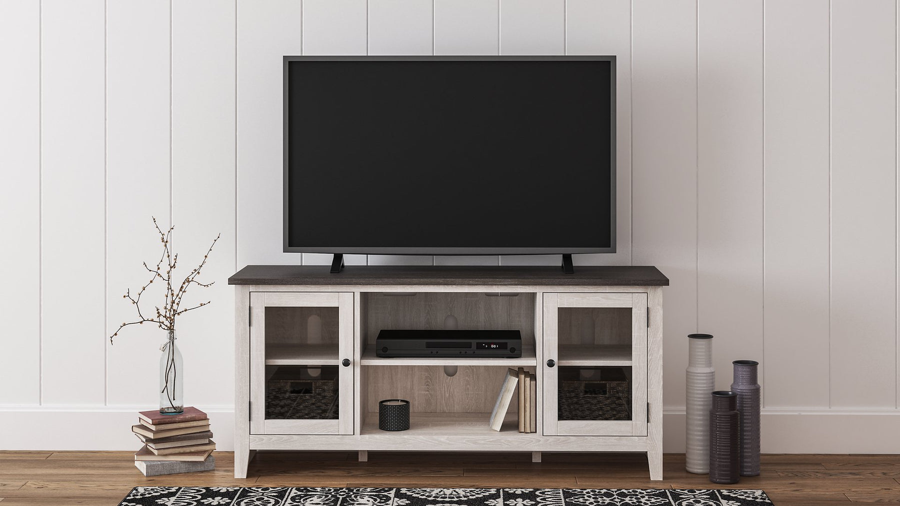 Dorrinson 60" TV Stand with Electric Fireplace - Half Price Furniture