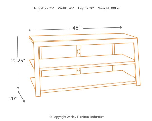 Rollynx 48" TV Stand - Half Price Furniture