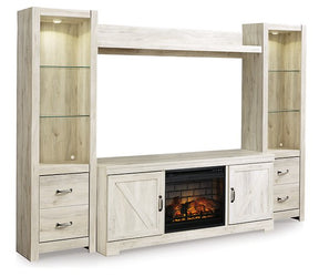 Bellaby 4-Piece Entertainment Center with Electric Fireplace Half Price Furniture