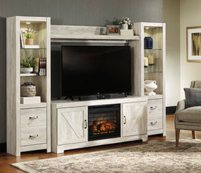 Bellaby 4-Piece Entertainment Center with Electric Fireplace - Half Price Furniture