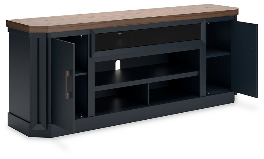 Landocken 83" TV Stand with Electric Fireplace - Half Price Furniture