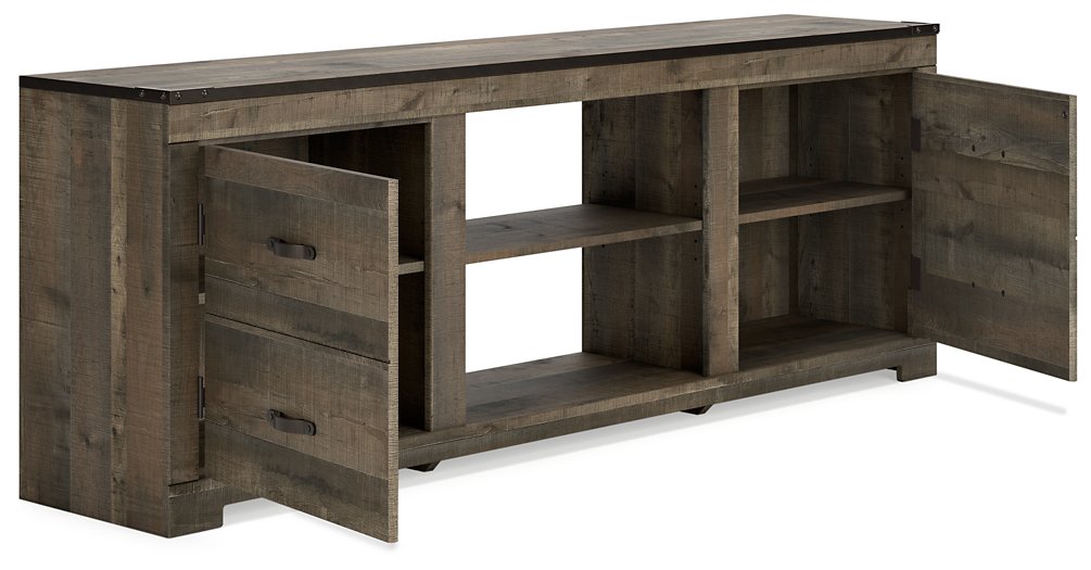 Trinell 72" TV Stand with Electric Fireplace - Half Price Furniture