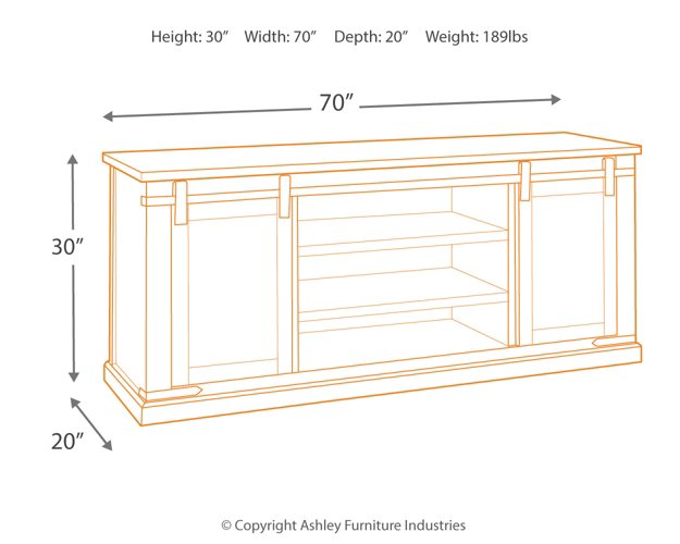 Budmore 70" TV Stand - Half Price Furniture