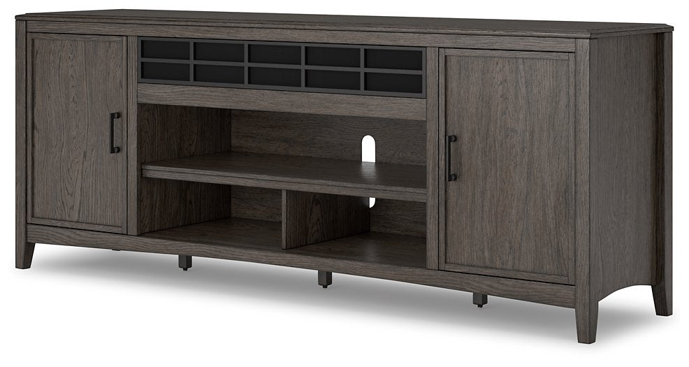 Montillan 84" TV Stand with Electric Fireplace - Half Price Furniture