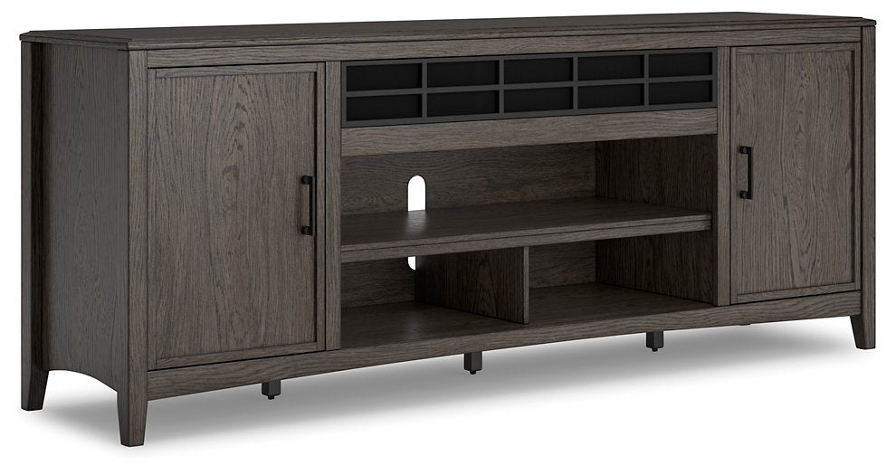 Montillan 84" TV Stand with Electric Fireplace - Half Price Furniture