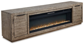 Krystanza TV Stand with Electric Fireplace Half Price Furniture