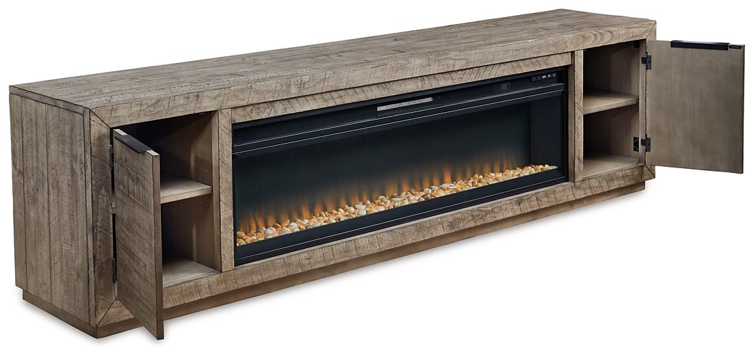 Krystanza TV Stand with Electric Fireplace - Half Price Furniture