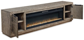 Krystanza TV Stand with Electric Fireplace - Half Price Furniture