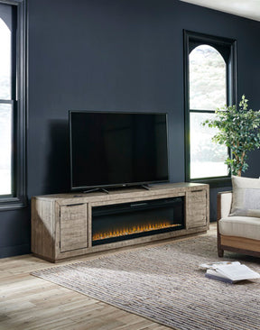 Krystanza TV Stand with Electric Fireplace - Half Price Furniture