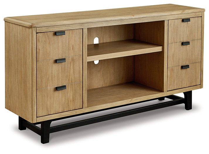 Freslowe TV Stand with Electric Fireplace - Half Price Furniture