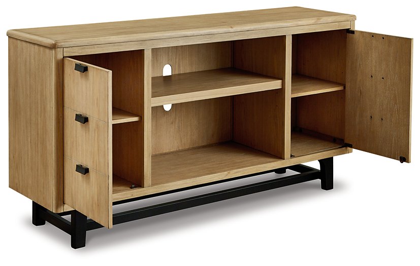 Freslowe TV Stand with Electric Fireplace - Half Price Furniture