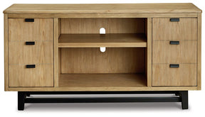 Freslowe TV Stand with Electric Fireplace - Half Price Furniture