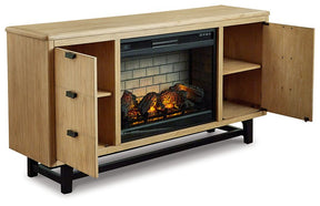 Freslowe TV Stand with Electric Fireplace - Half Price Furniture