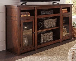 Harpan 72" TV Stand with Electric Fireplace - Half Price Furniture