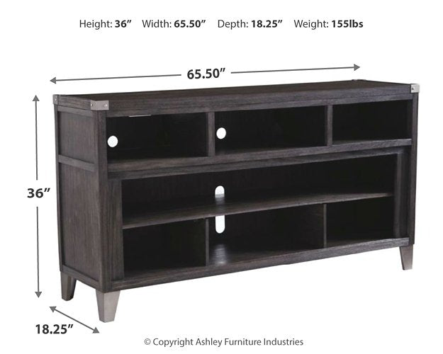 Todoe 65" TV Stand with Electric Fireplace - Half Price Furniture