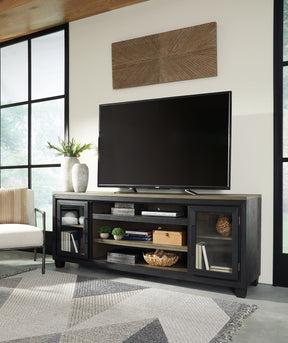 Foyland 83" TV Stand with Electric Fireplace - Half Price Furniture